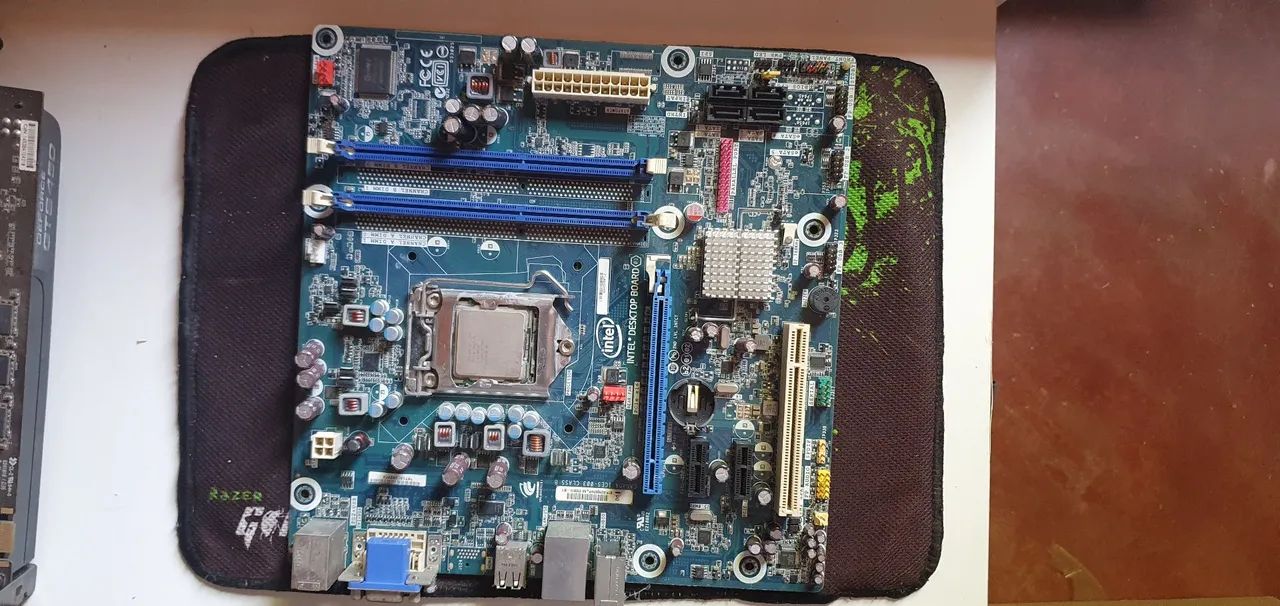 Placa mãe intel dh55pj+processador i5 750