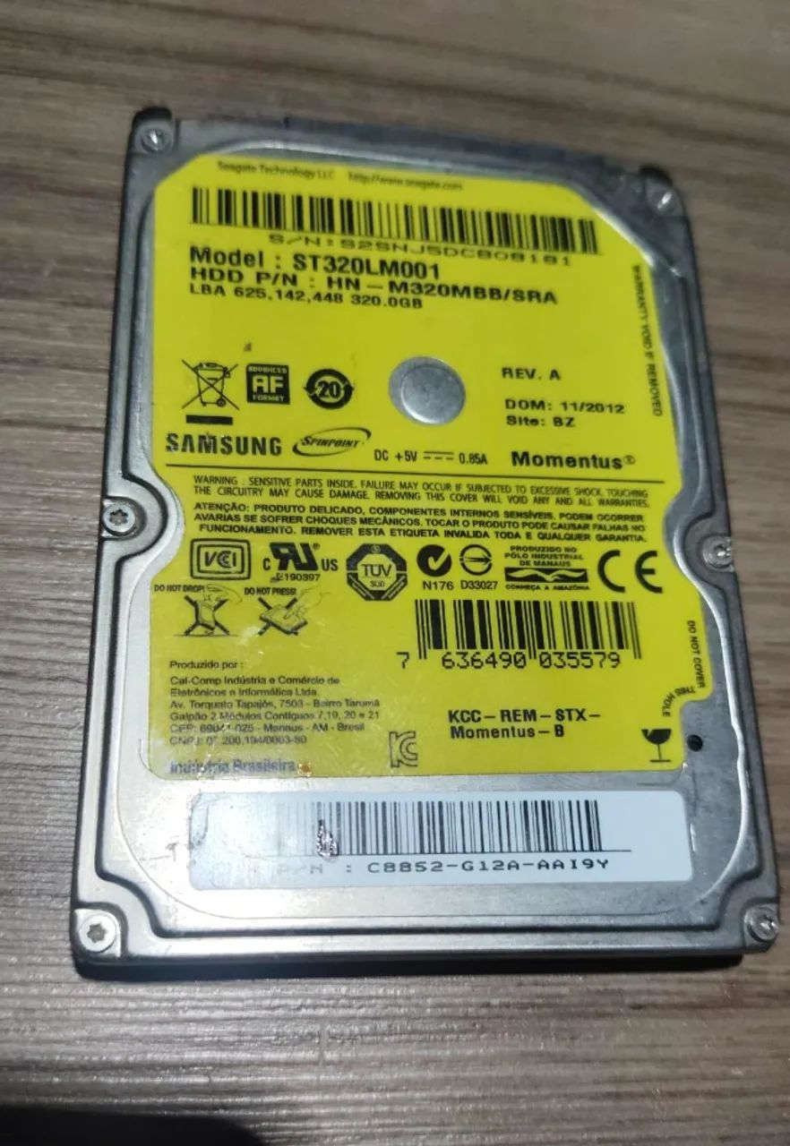 Hd 320Gb Samsung ST320LM001