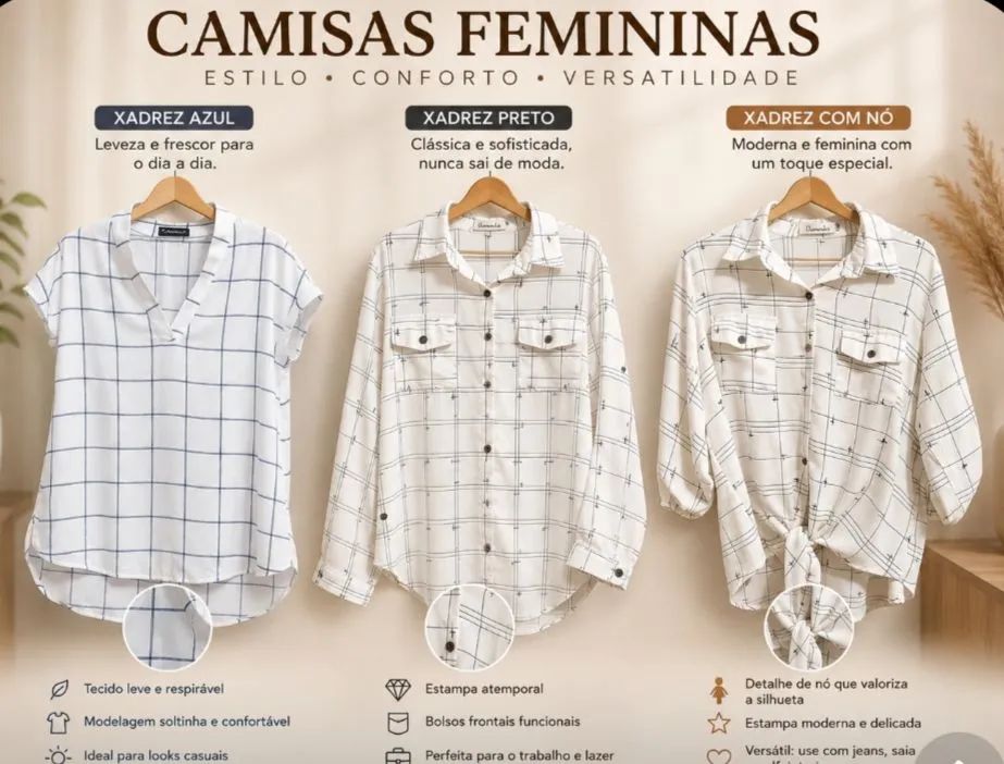 Camisas sociais manga longa  - Foto 3