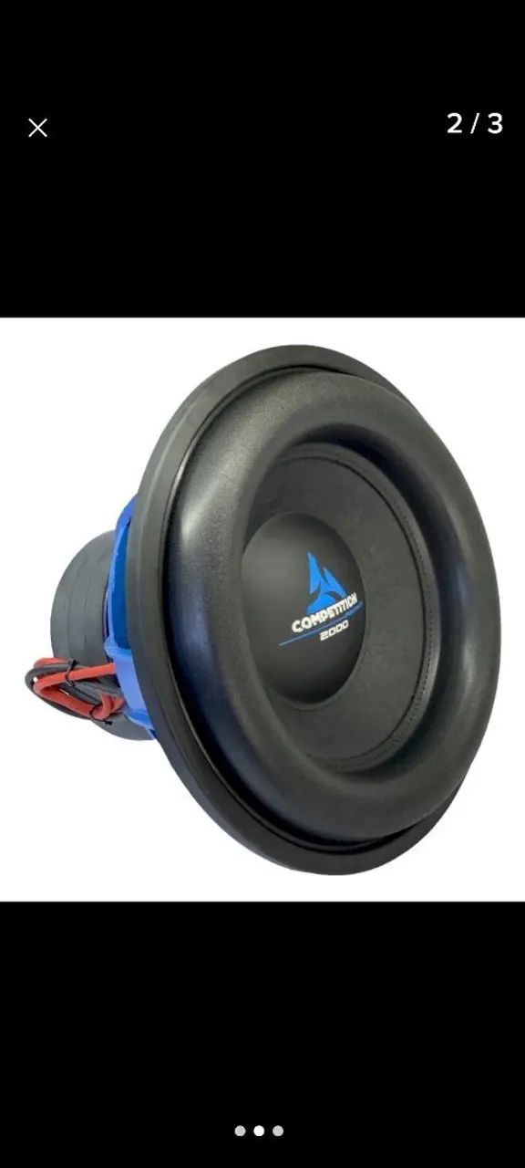 Subwoofer protech competition 12 2.000 RMS 