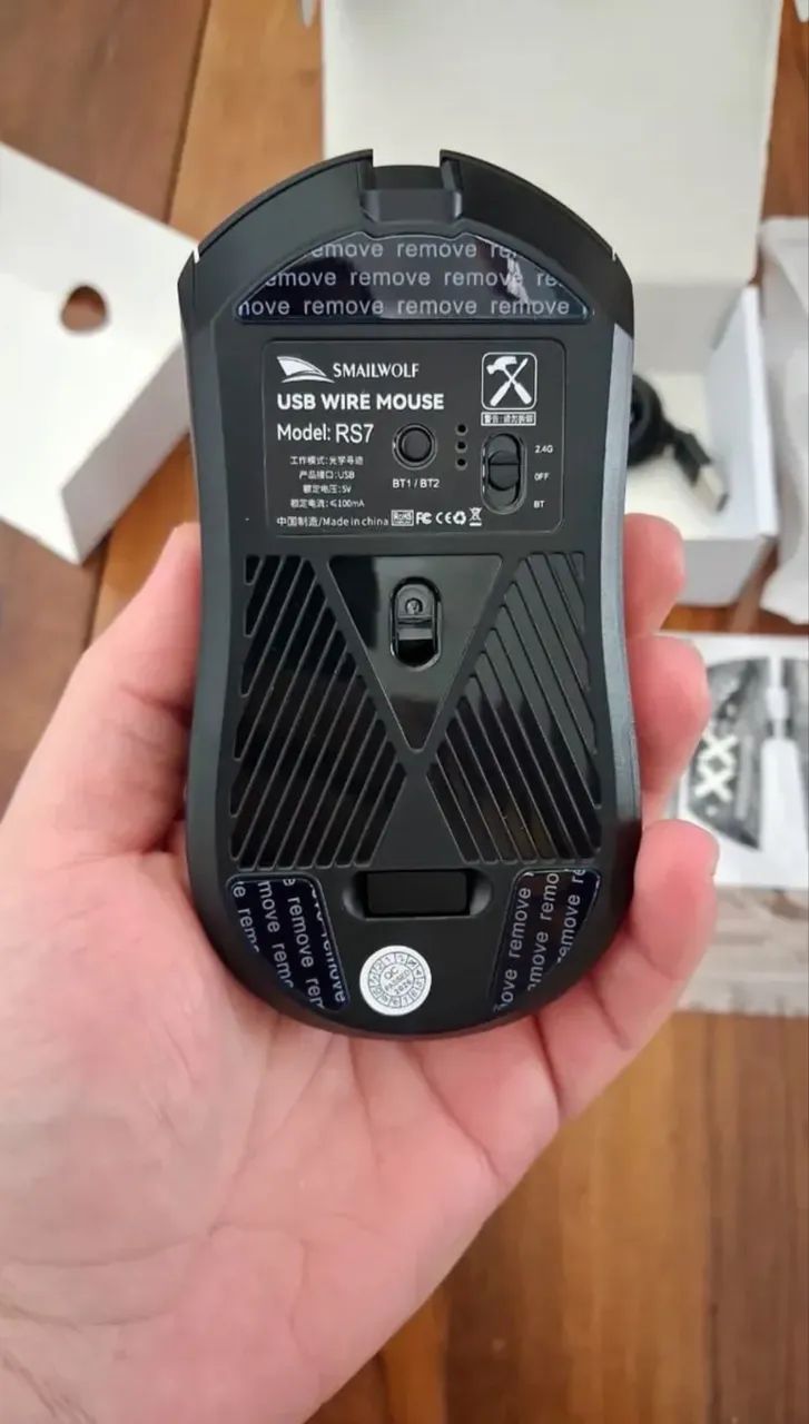 Mouse sem fio SMAILWOLF RS7 - Foto 4