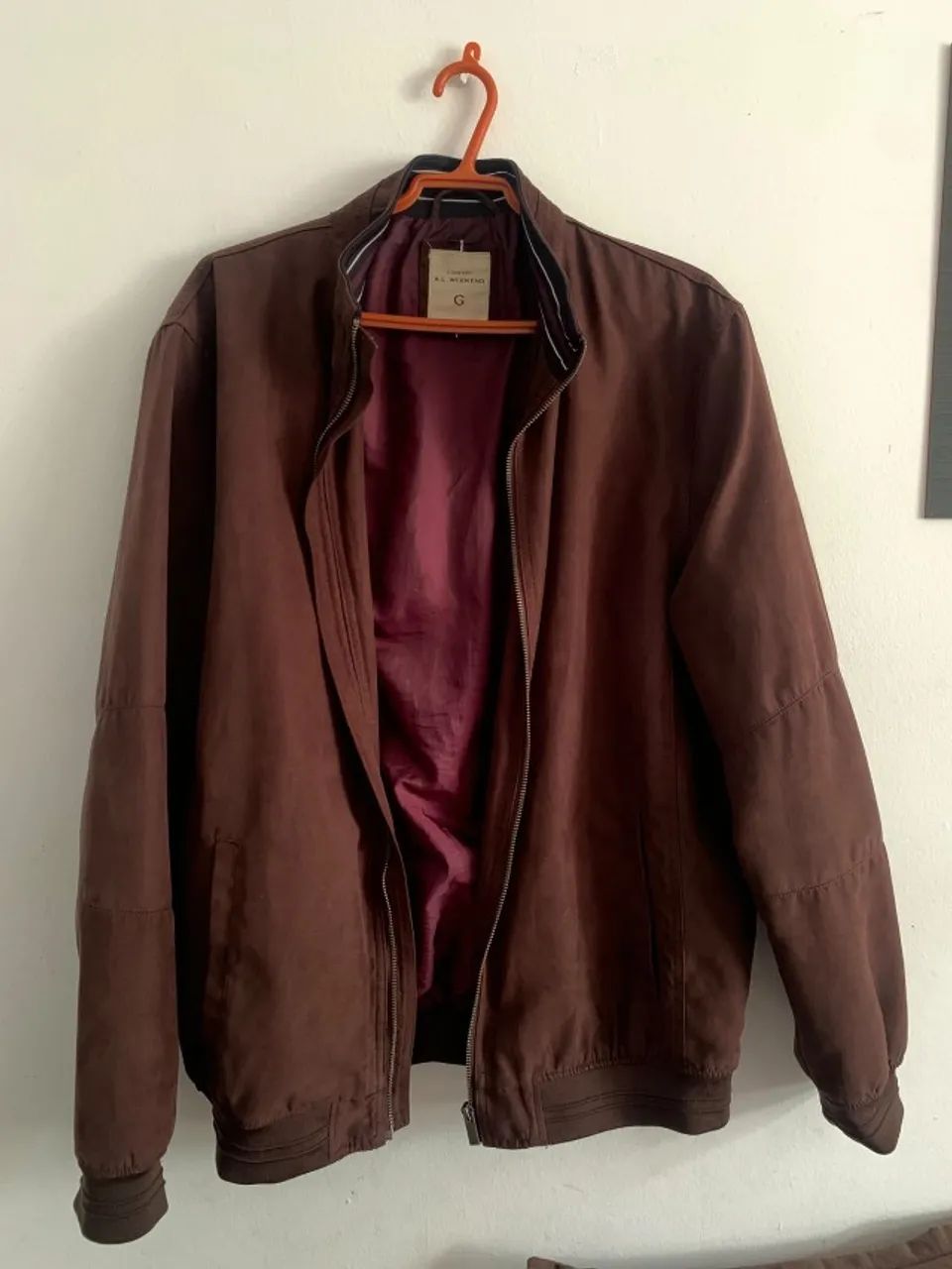 Jaqueta suede marrom - G