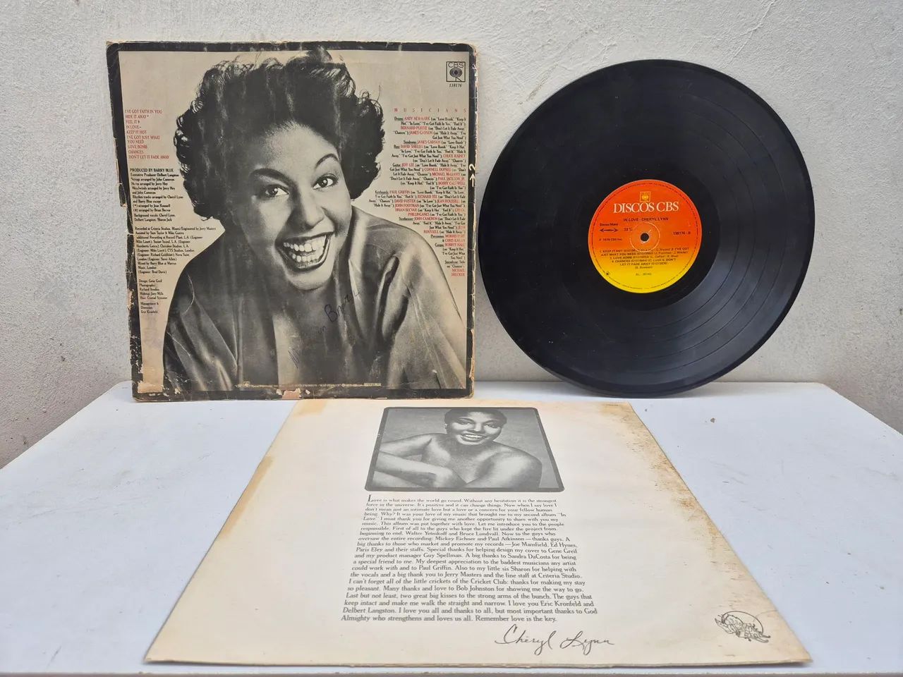 LP Cheryl Lynn - In Love - Ano 1979 - Foto 2