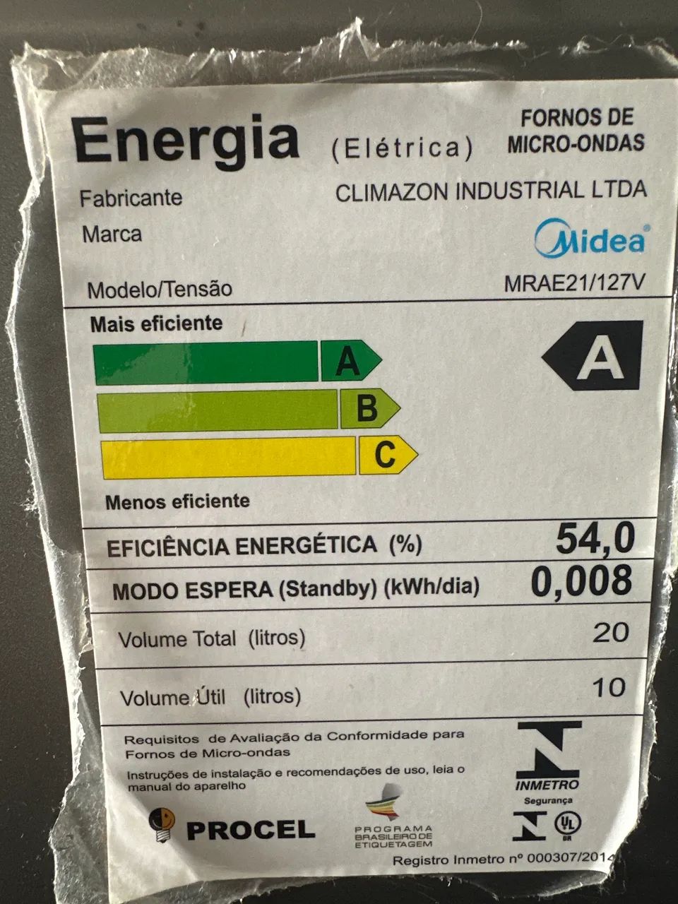 Microondas MIDEA 127V 10L - Foto 3