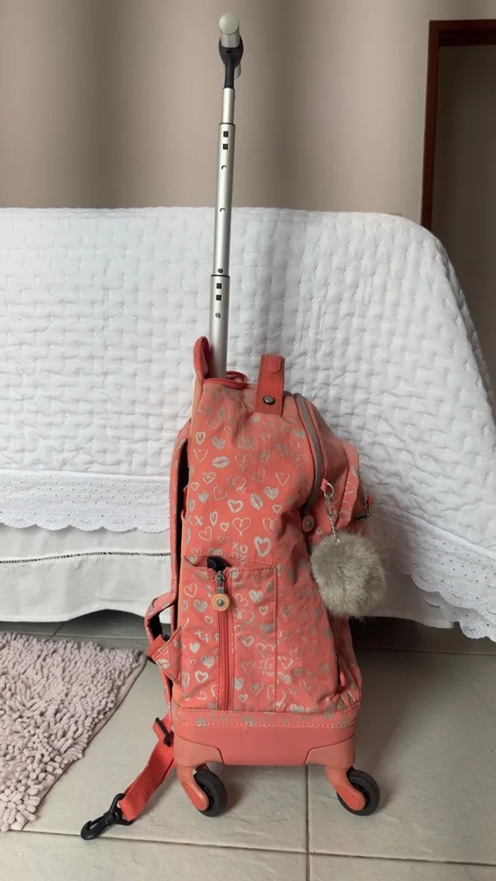 Mochila Kipling Original com Rodinhas - Bom Estado - Foto 3