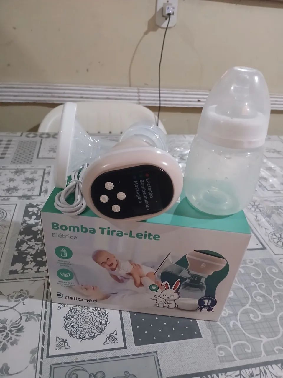 Bomba de tira leite elétrica  - Foto 2