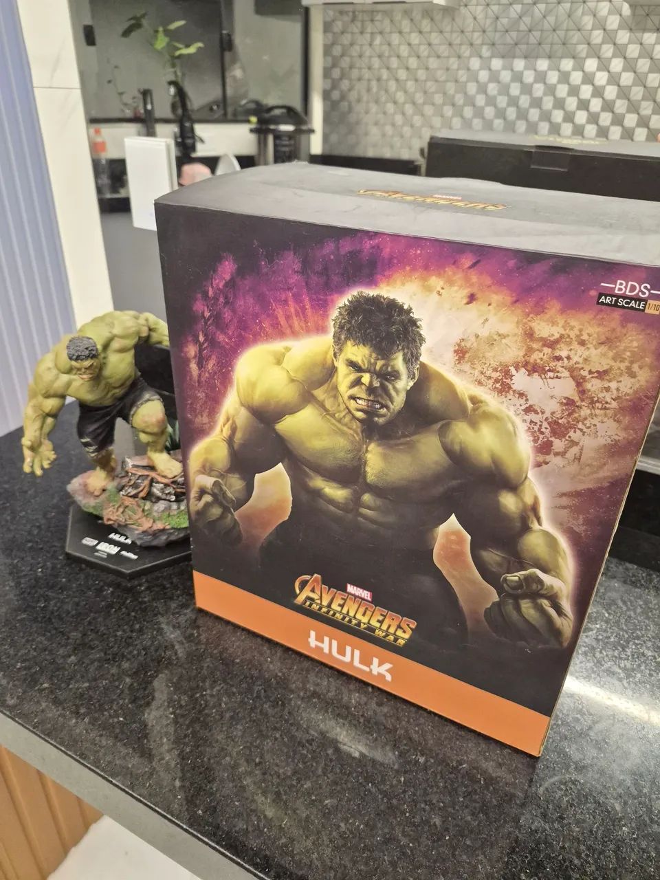  Hulk 1:10 Infinity War Iron Studios Raro com embalagem - Foto 5