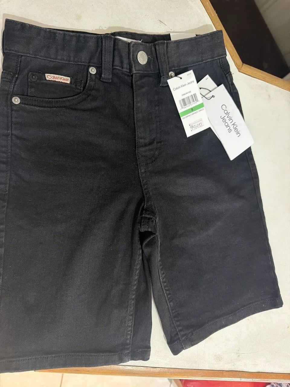 Bermuda preta infantil 