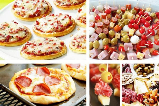 Kit Festa Mini Hambúrguer Mini Pizza E Mini Cachorro Quente