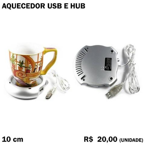 Hub USB com 4 Portas + Aquecedor