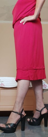 Vestido de Viscose Lycra, Cor Vermelho, Tam.GG - Foto 2