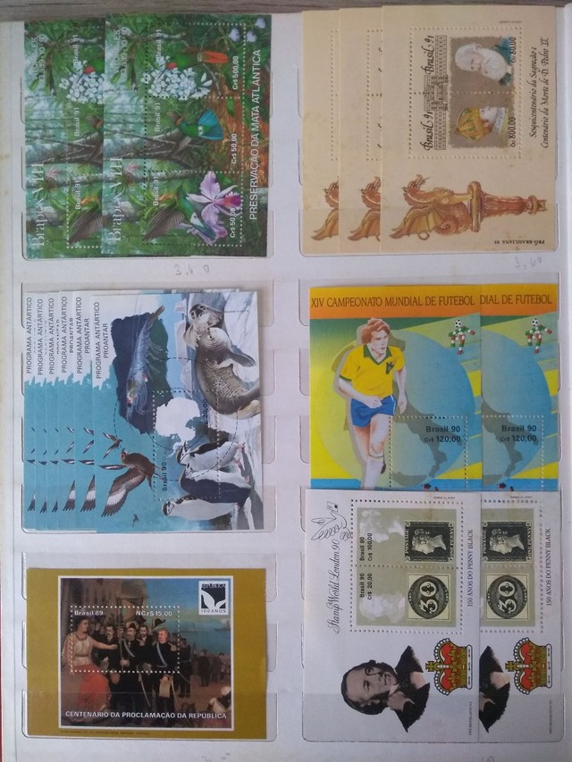 68 BLOCOS FILATÉLICOS COMEMORATIVOS - Foto 6