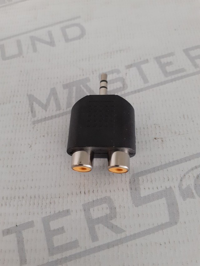 Adaptador: 1P2 X 2rca fêmea. Novo. 