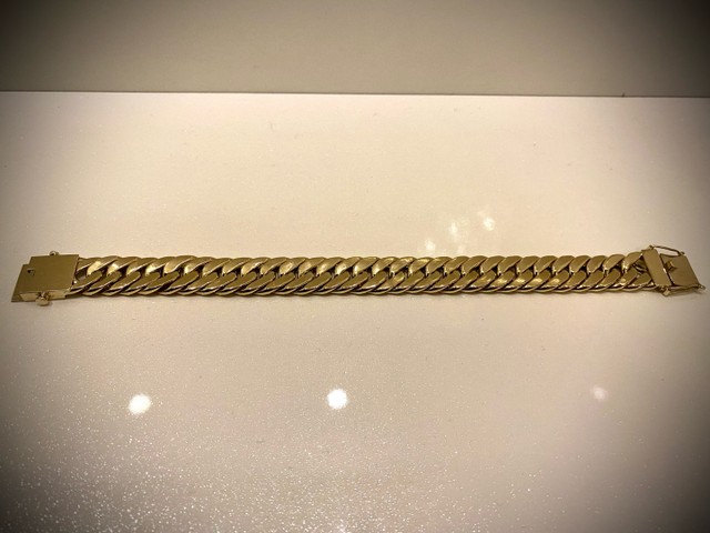 Pulseira em ouro 18 k 31 gramas elo Grumet - Foto 5
