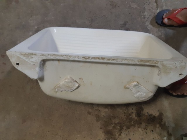 Tanque de mármore sintético areia bege claro - Foto 4