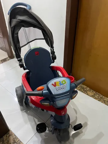 Triciclo Infantil Reclinável com Capota Velobaby Bandeirante - Faz a Boa!