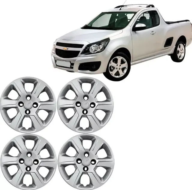 Jogo 4 Peças - Calota Aro 14 - Chevrolet Montana 2013 / 2014 - Grid