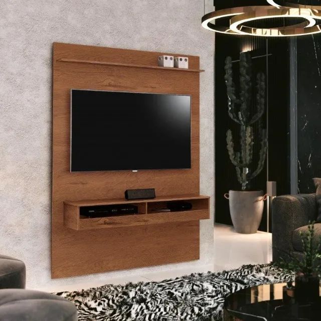 Painel Taurus 1,20m Para TV Até 50'' Com Nichos! Frete e Montagem Grátis - Foto 2