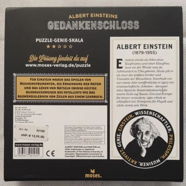 Professor Jigsaw Puzzle Albert Einstein's Lock of Thought - Foto 2