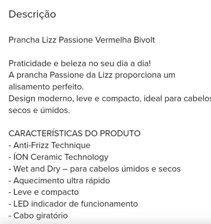 Prancha/chapinha  para cabelos  - Foto 2