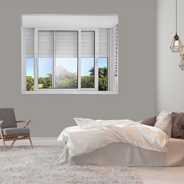 Janela Com Perciana int. 1,20x1,20 manual - Foto 4