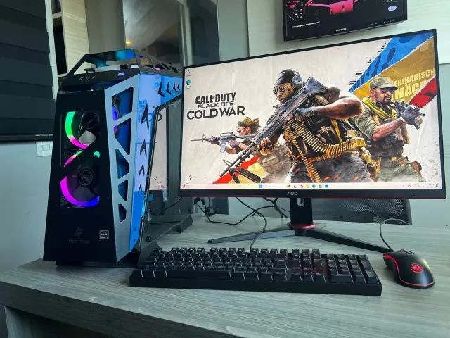 PC Gamer Completo Monitor 24pl Ryzen 5 5600gt 16 gb ram 512gb Ssd - Foto 3