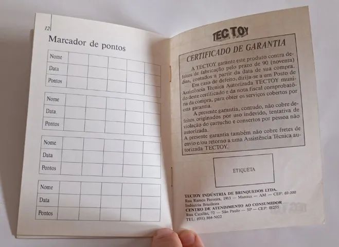Manual Dos Jogos Da Memória Do Master System Tec Toy - Foto 4