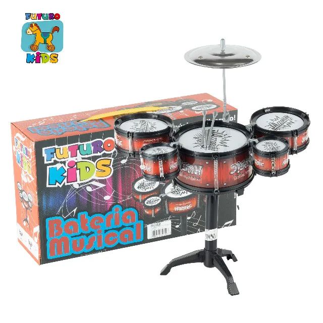 brinquedo musical bateria infantil fu19320 5tambor altu 45cm - Foto 3