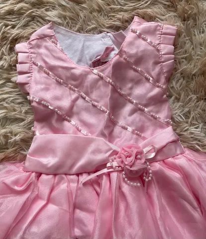 Vestido Infantil Rosa para festa - Foto 3