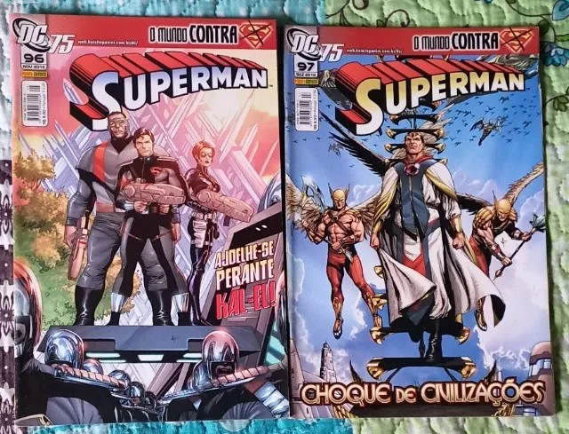 SUPERMAN 96 E 97 PANINI HQS QUADRINHOS DA DC COMICS