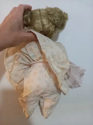 Boneca de Porcelana Loira Antiga - Foto 3