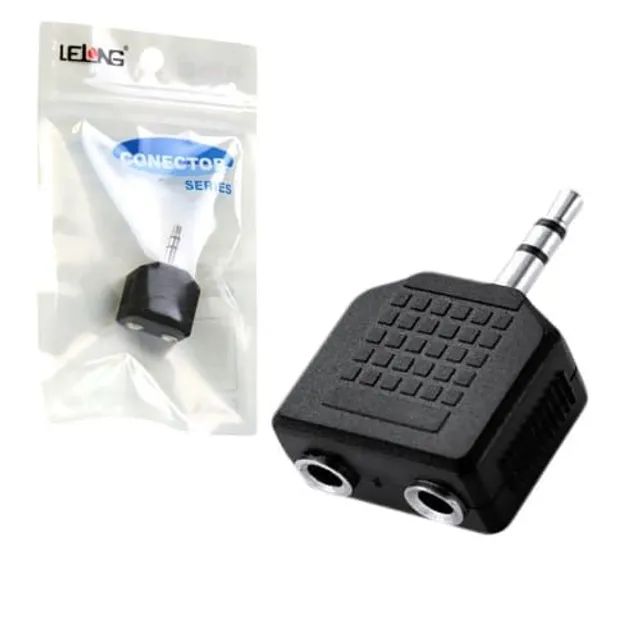 Adaptador P2 x 2xP2 Fêmea 