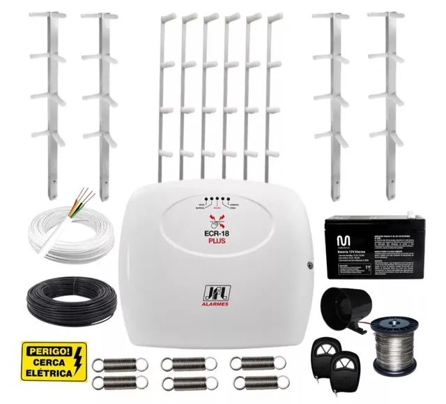 Kit cerca elétrica residencial 