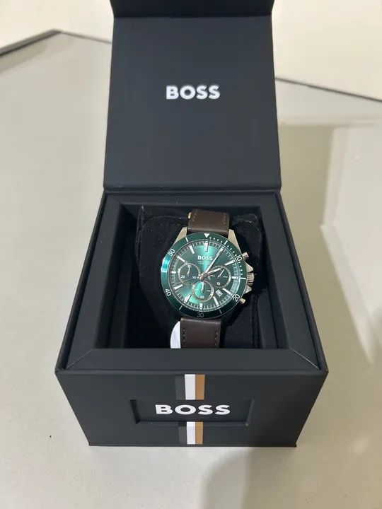 Relógio Boss Masculino - Verde - Impecável 