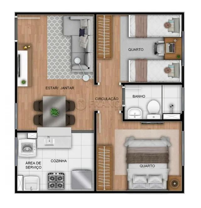 VENDO LINDO APARTAMENTO COND. CAMPO DI SEVILHA