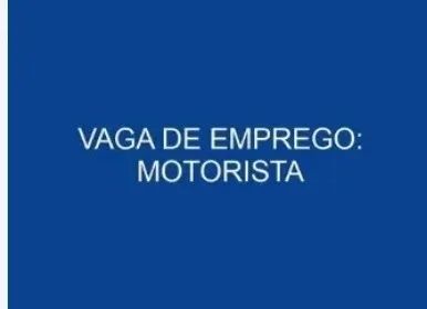 Motorista cat B ou D para  Sobradinho