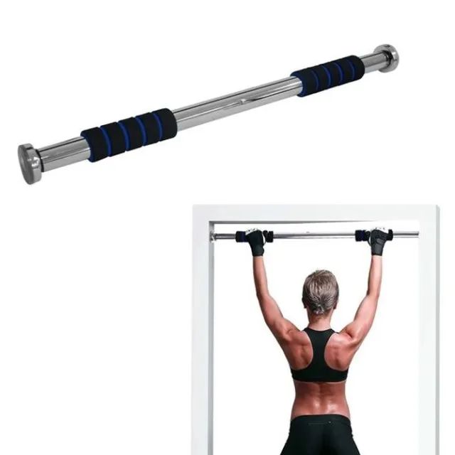Barra Para Exercícios Porta Parede Ajustável Multifuncional - Foto 5