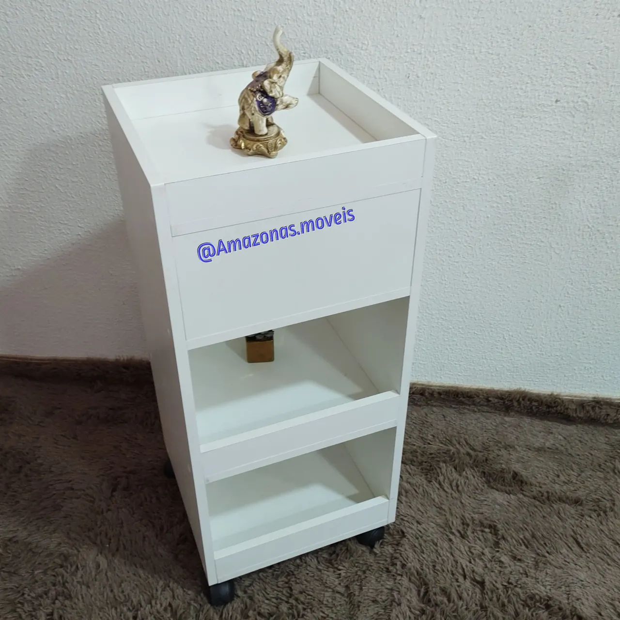 Carrinho auxiliar com gaveta  - Foto 2
