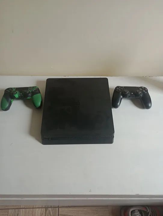 Console Play 4, completo com 2 controles 16 jogos  e caixa  - Foto 5