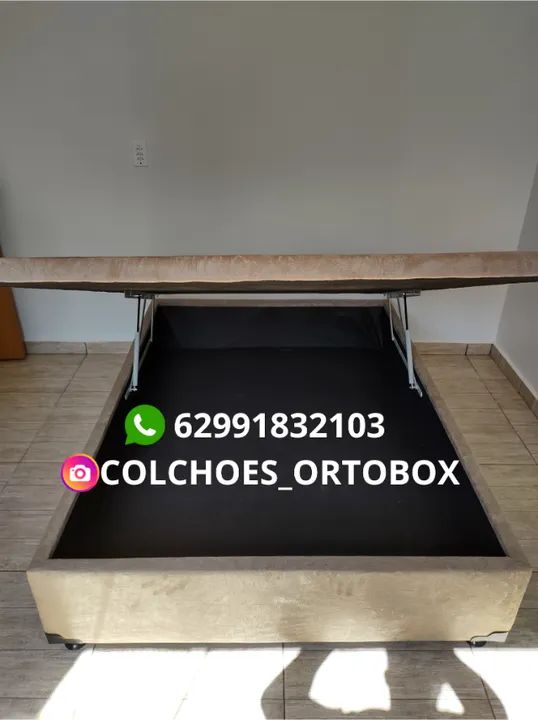 Cama Box Baú Casal inteiro com preço de fabrica - Foto 4