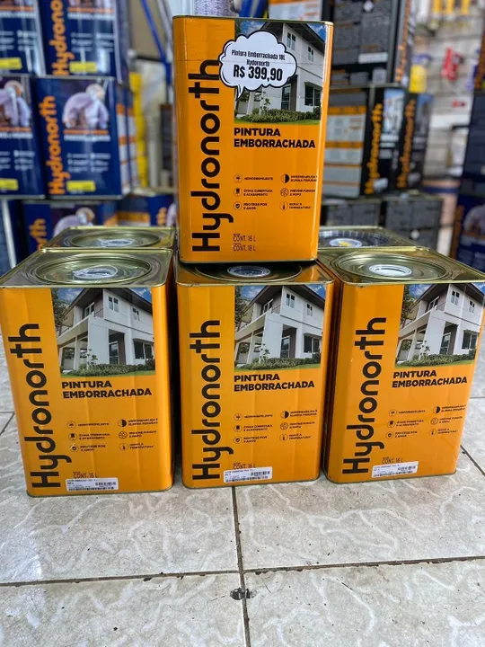 Pintura Emborrachada Tinta Impermeabilizante Elastomérica 18L HYDRONORTH