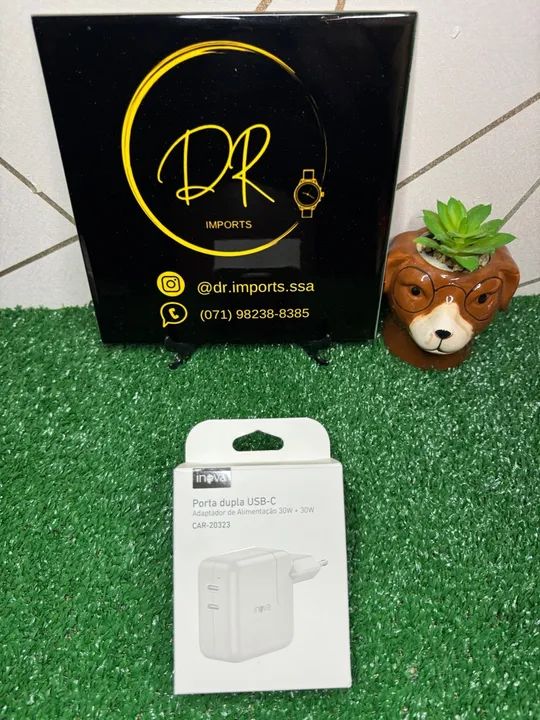 Carregador Duplo USB-C 30W + 30W - Inova