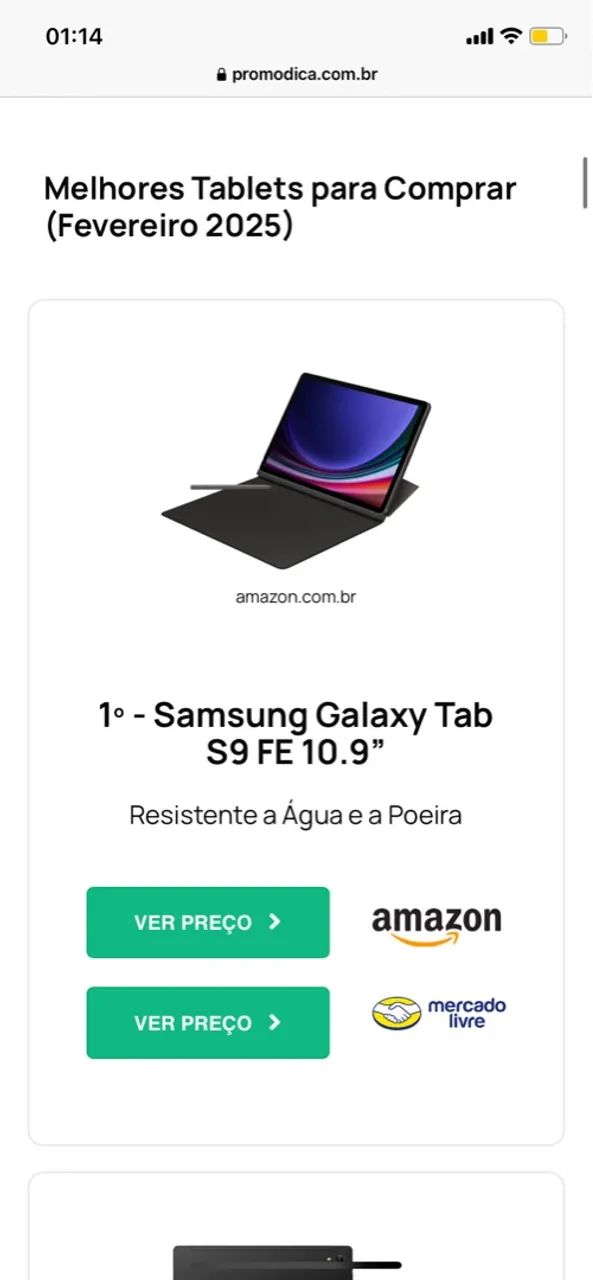 Tablet Samsung Galaxy Tab S9 FE 