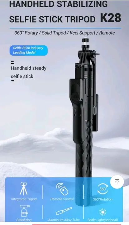 Selfie stick / Estabilizador de fotos / Bastão de selfie - Foto 5