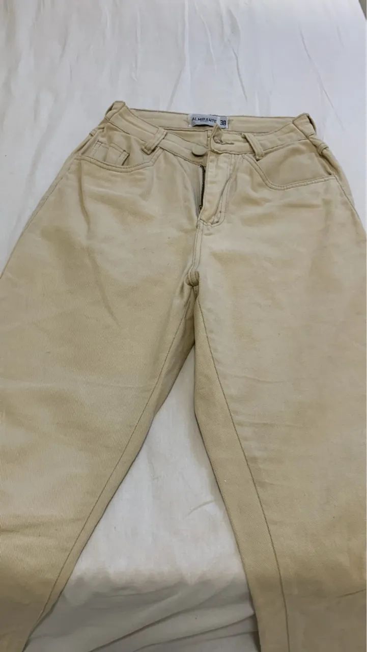 Calça Jeans Bege Almirante - Foto 2