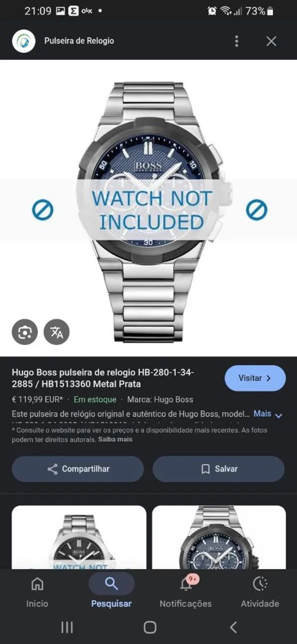 Relógio Boss modelo HB 280.1.34.2885(Impecável) - Foto 4