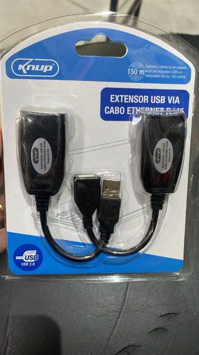 Extensor RJ45 para USB Macho e Fêmea -Extensor de Mouse -Loja Coimbra Computadores Entrega