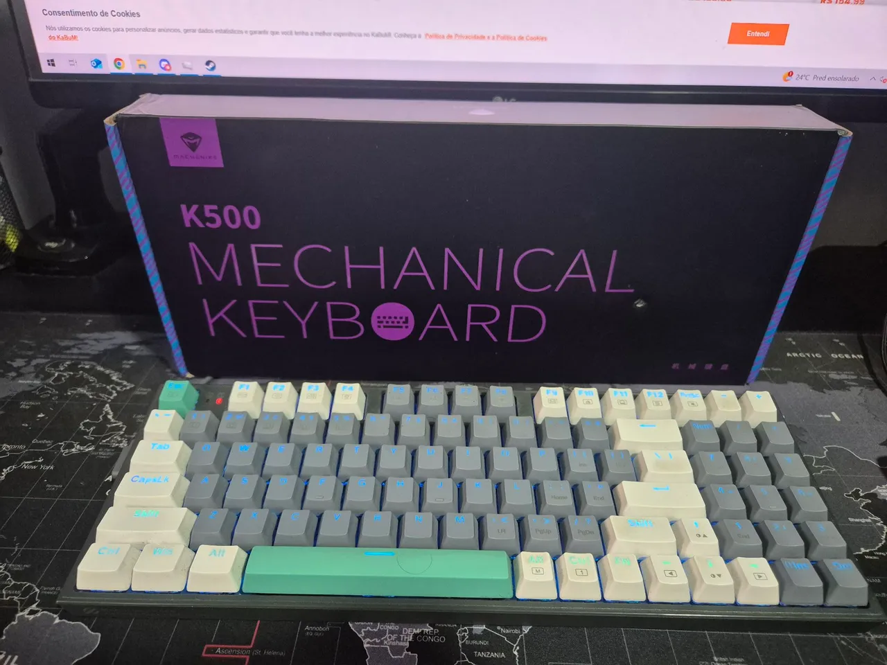 Teclado Mecânico K500 RGB