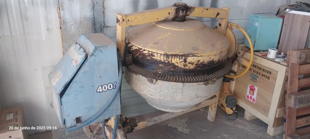 Betoneira Profissional 400L - MOTOR TRIFÁSICO.