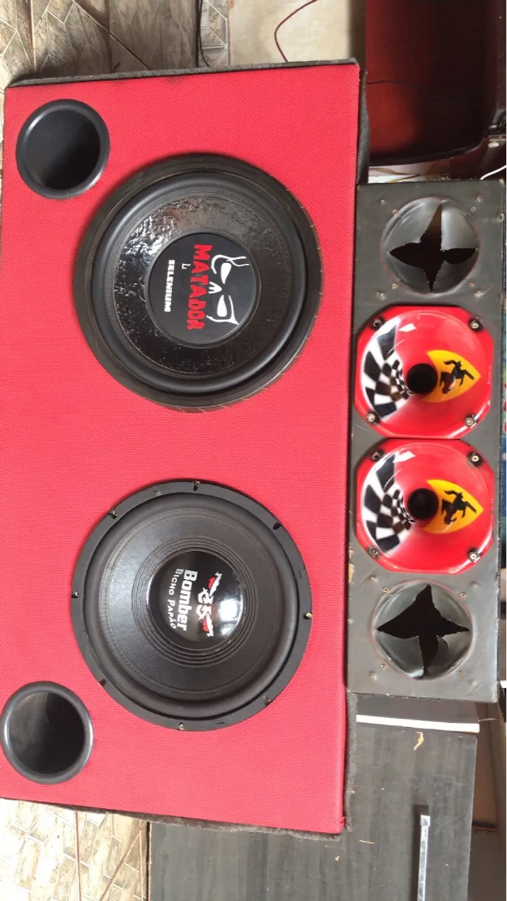 Caixa de Som Automotivo Personalizada vendo ou troco